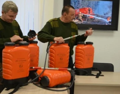 Лесные пожарные липецкой области получили новое снаряжение